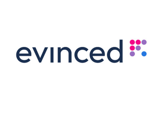 Evinced logo on a white background 