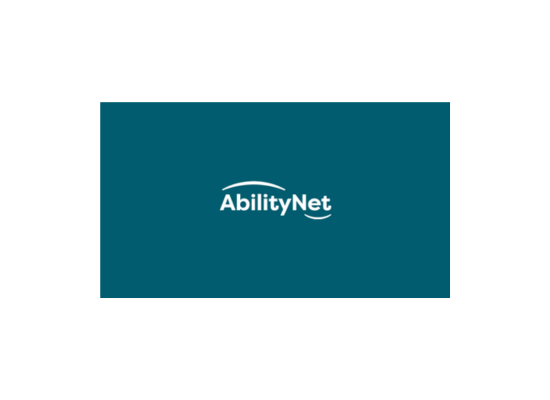 AbilityNet logo on a white background