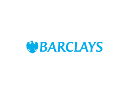 Barclays logo on a white background 