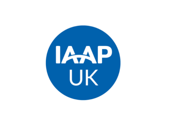IAAP UK logo on a white background 