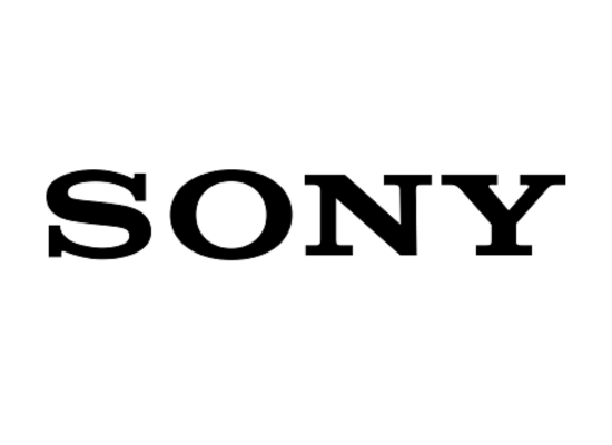 Sony logo on a white background